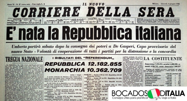 nace la republica italiana