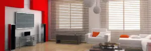 Diseño interior en tono rojo
