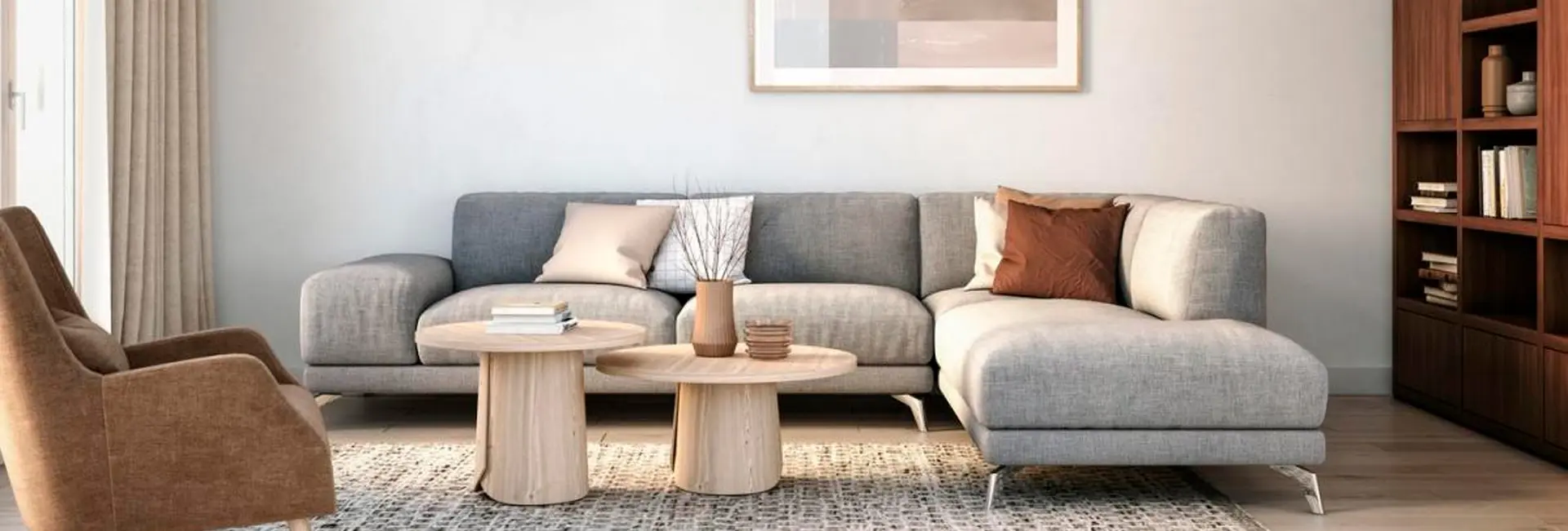 Muebles y materiales esenciales en el minimalismo cálido